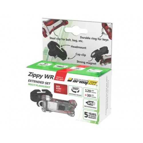 Наключный фонарь Armytek Zippy Extended Set WR (Red Ruby) в Ижевске